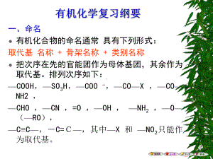 有机化学复习纲要课件.ppt