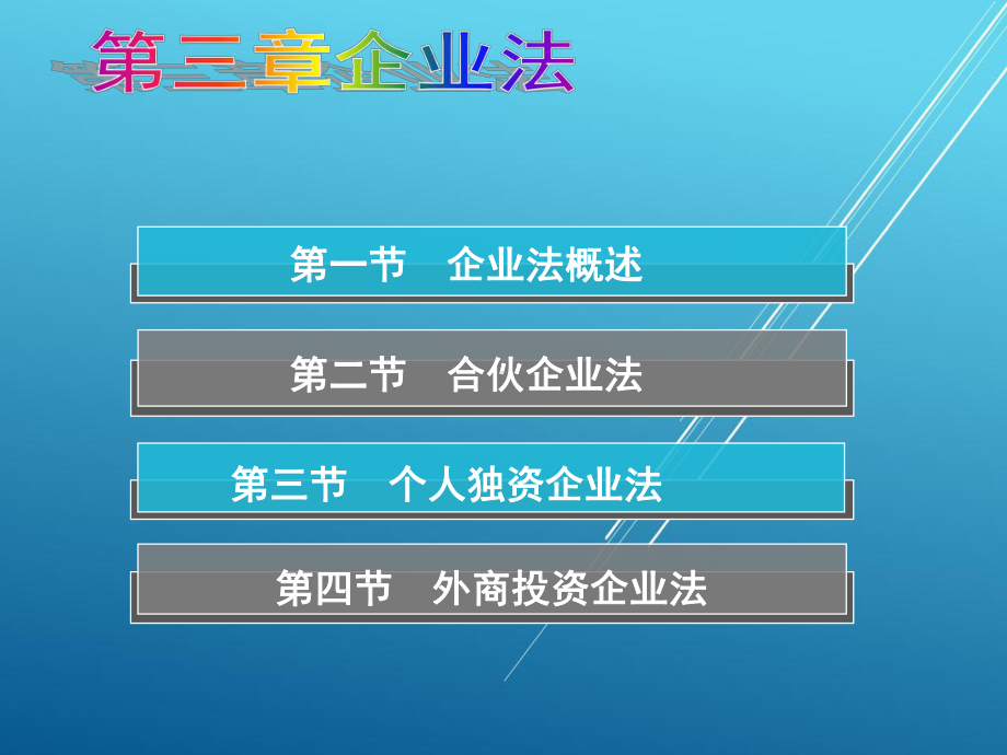 新编经济法第三章-企业法课件.ppt_第2页