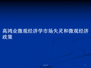 微观经济学市场失灵和微观经济政策PPT教案课件.pptx