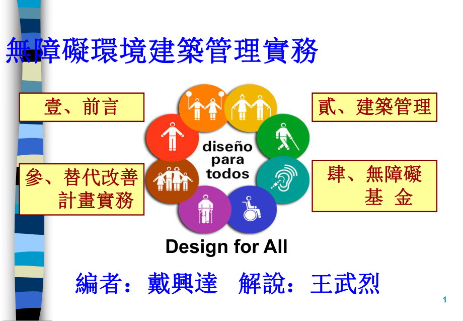 无障碍环境建筑管理实务(ppt-71页)课件.ppt_第1页