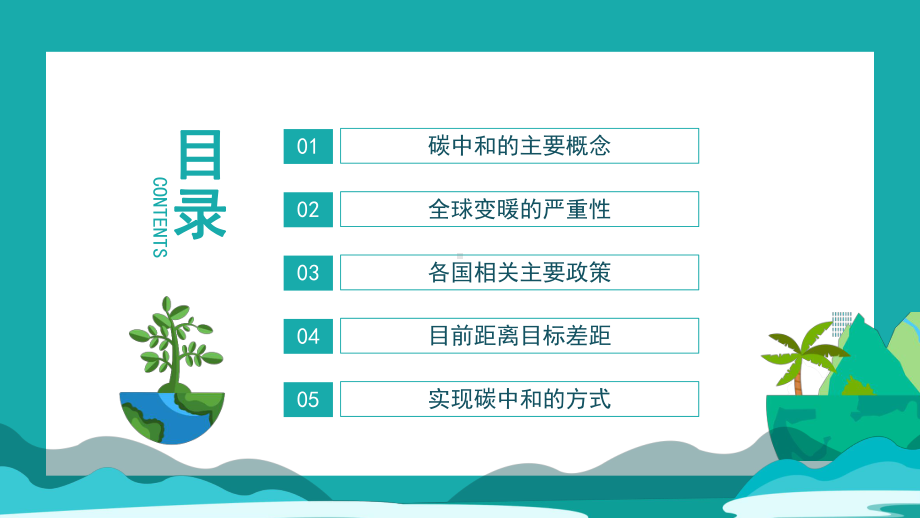 碳中和概念全球变暖严重性及相关政策PPT模板.pptx_第2页