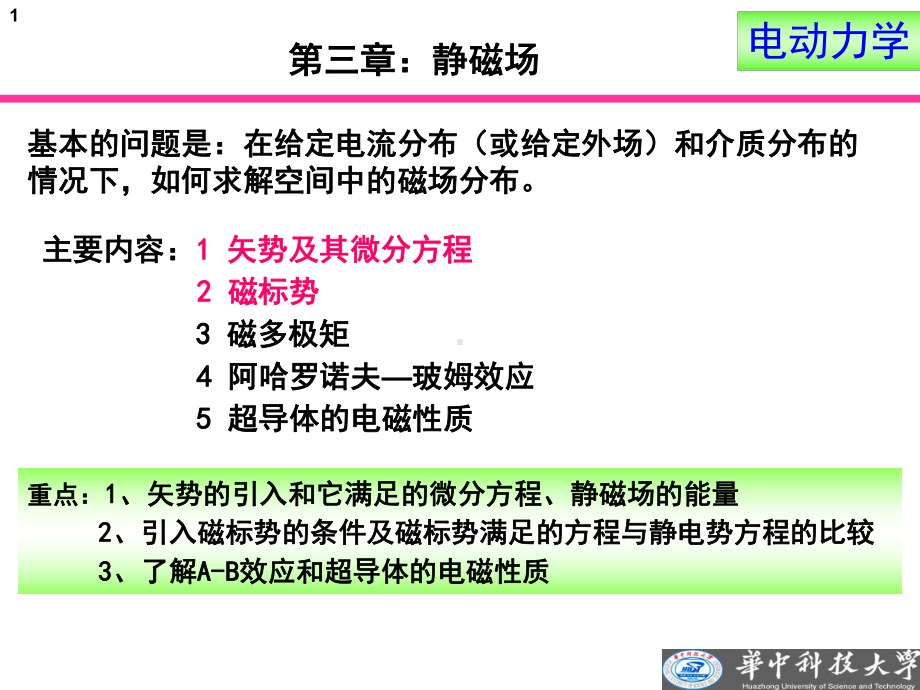 电动力学第3章：静磁场-课件(2).ppt_第1页