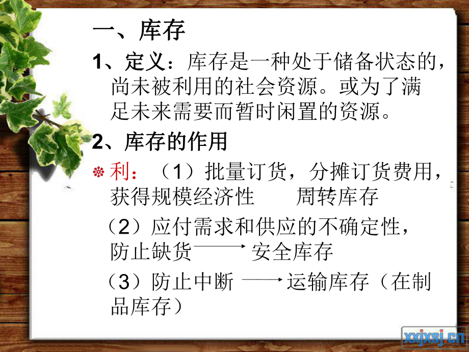 第十三章-库存控制讲解课件.ppt_第1页