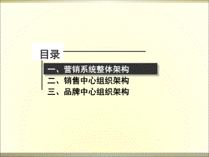 某公司营销系统组织架构设置岗位职责激励精品课件.ppt