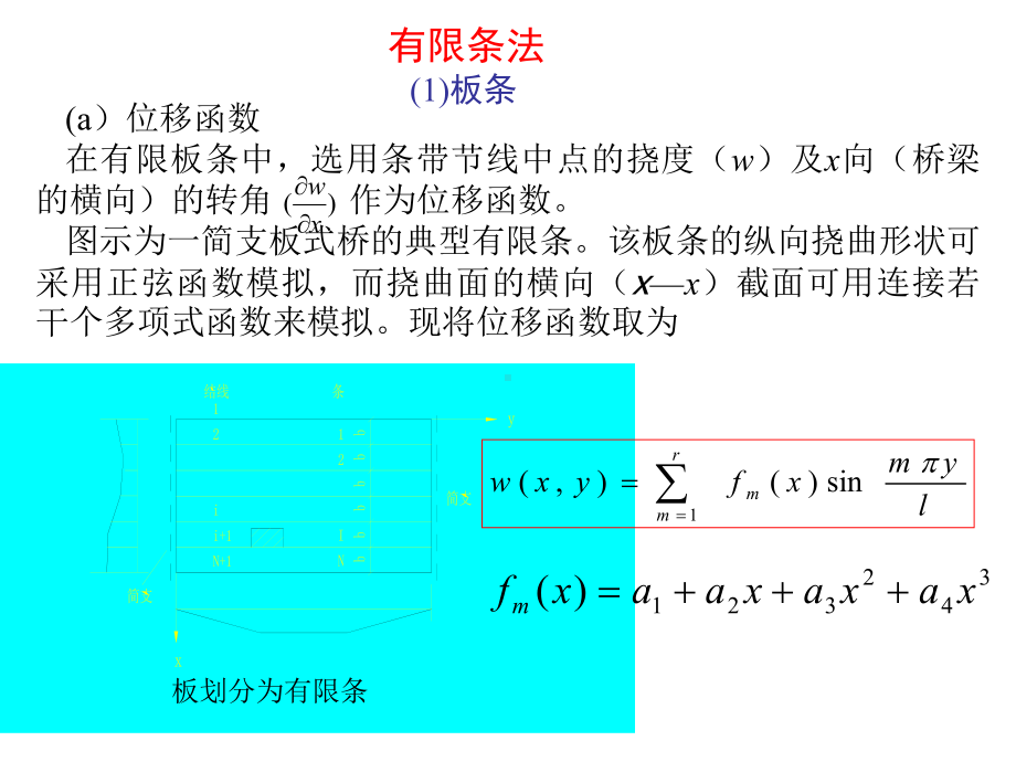 梁板式结构分析的有限条法课件.ppt_第3页