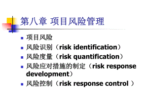 第九章项目风险管理课件.ppt