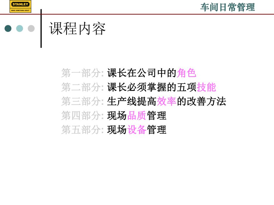 现场管理培训车间日常管理培训PPT课件.ppt_第2页