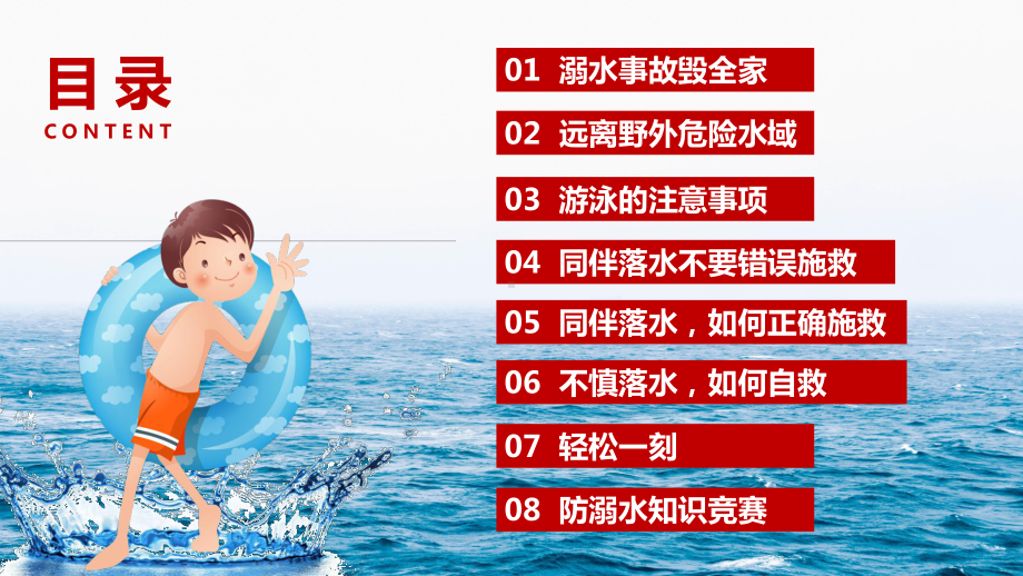 防溺水安全教育 (防止溺水,从我做起)主题班会ppt课件2022—2023学年.pptx_第3页