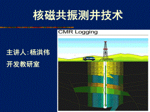 核磁共振测井技术CMR及应用讲解课件.ppt