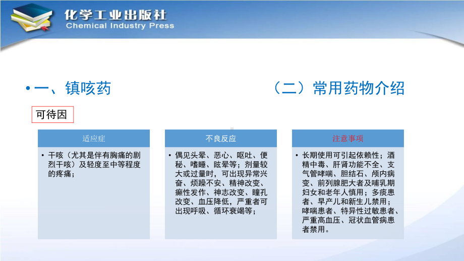 电子教案与课件：《药品购销技术》第3章常用药物介绍-3-3镇咳药.pptx_第3页