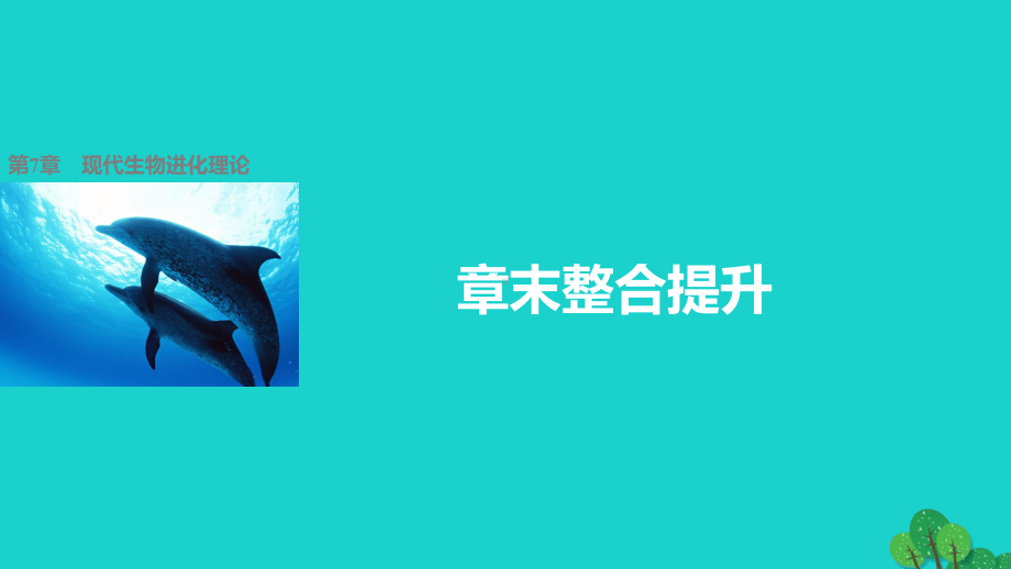 章末整合提升-第7章-现代生物进化理论课件.ppt_第1页