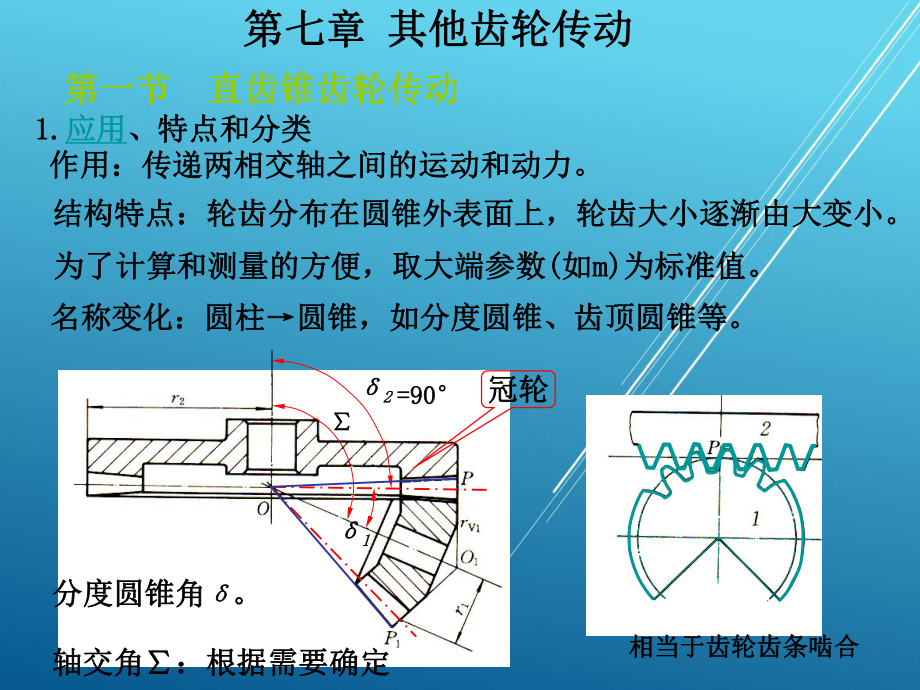 机械设计基础7第七章其他齿轮传动.ppt_第1页