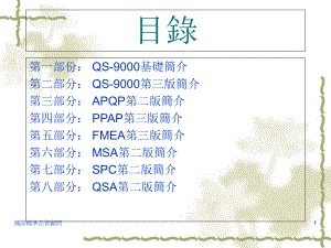 某公司QS-9000导入基础手册课件3.ppt