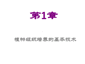 电子课件-植物组织培养-.ppt