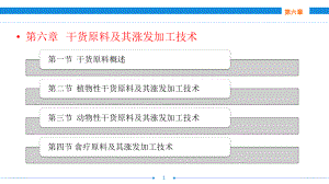 电子课件-《烹饪原料与初加工技术-第二版》-A12-3980-第六章干货原料及其涨发加工技术.ppt