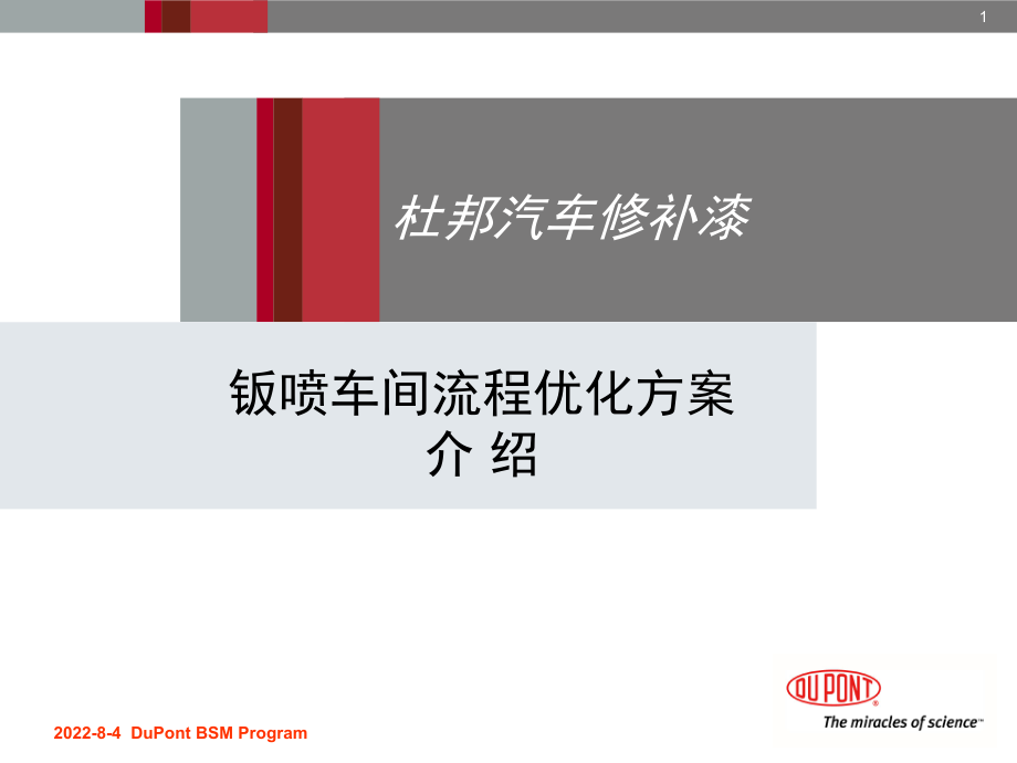 杜邦钣喷优化改进(ppt)课件.ppt_第1页