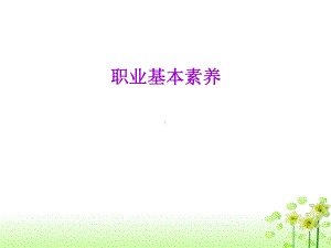 职业基本素养培训0-绪论-成就职业人生精彩课件.ppt