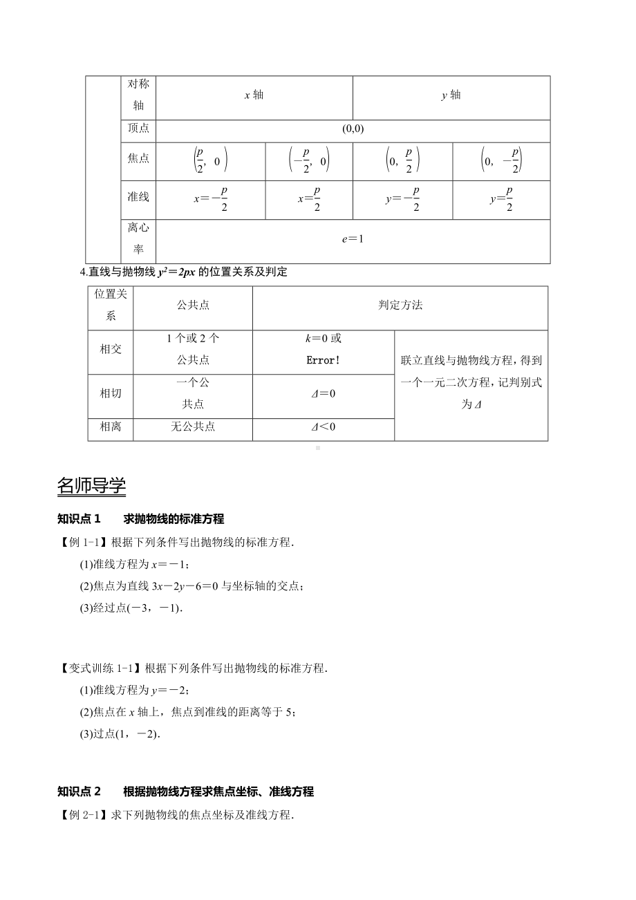 （新高二暑假讲义12讲）第12讲 抛物线 试卷.docx_第2页