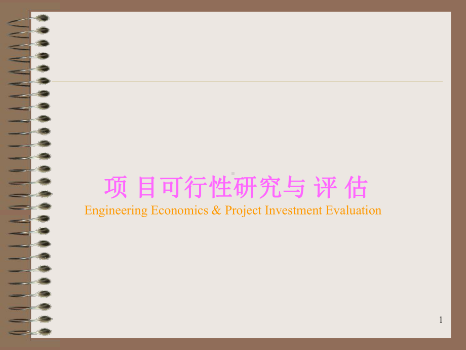 项目经济评价课件.ppt_第1页