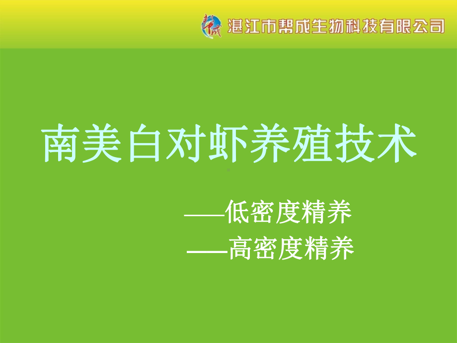 池塘养殖南美白对虾讲解课件.ppt_第1页