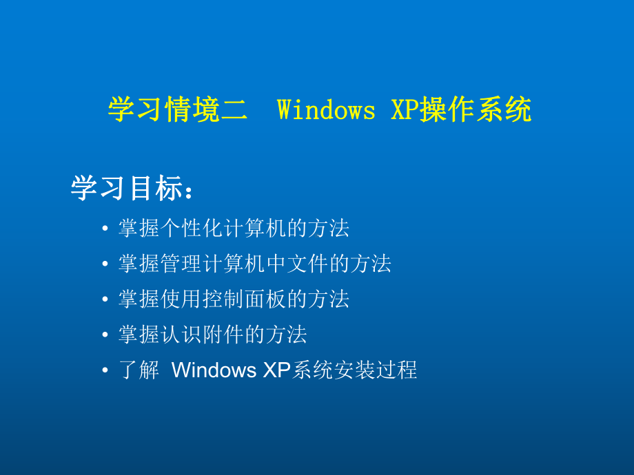 计算机应用基础二-Windows-XP操作系统课件.ppt_第2页