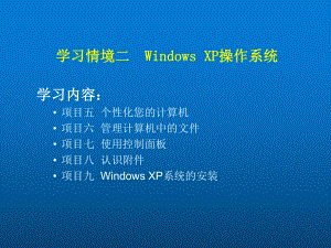 计算机应用基础二-Windows-XP操作系统课件.ppt