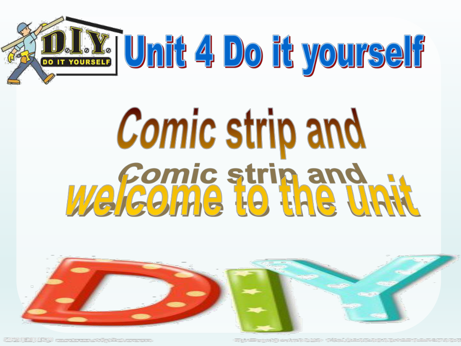 译林牛津版-8A-Unit-4-Do-it-yourself-welcome-to-the-unit-教学课件共30张PPT.ppt_第1页