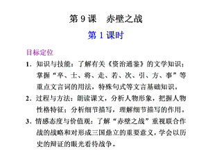 语文：4.9《赤壁之战》第1课时课件(1)(鲁人版必修1).ppt