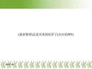 走进名著骆驼祥子(共31张PPT)课件.ppt