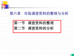 第六章市场调查的整理和分析(ppt课件).pptx