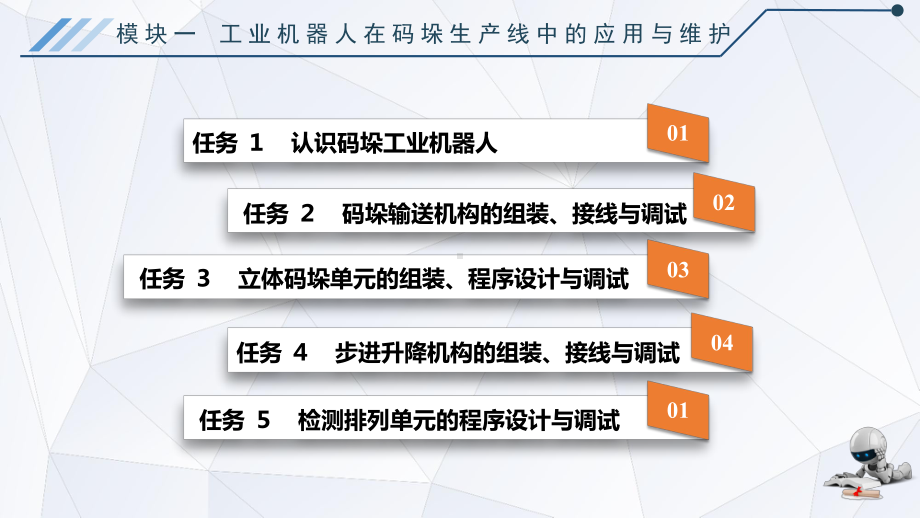 电子课件-《工业机器人应用技术(ABB-模块一-工业机器人在码垛生产线中的应用与维护.ppt_第1页