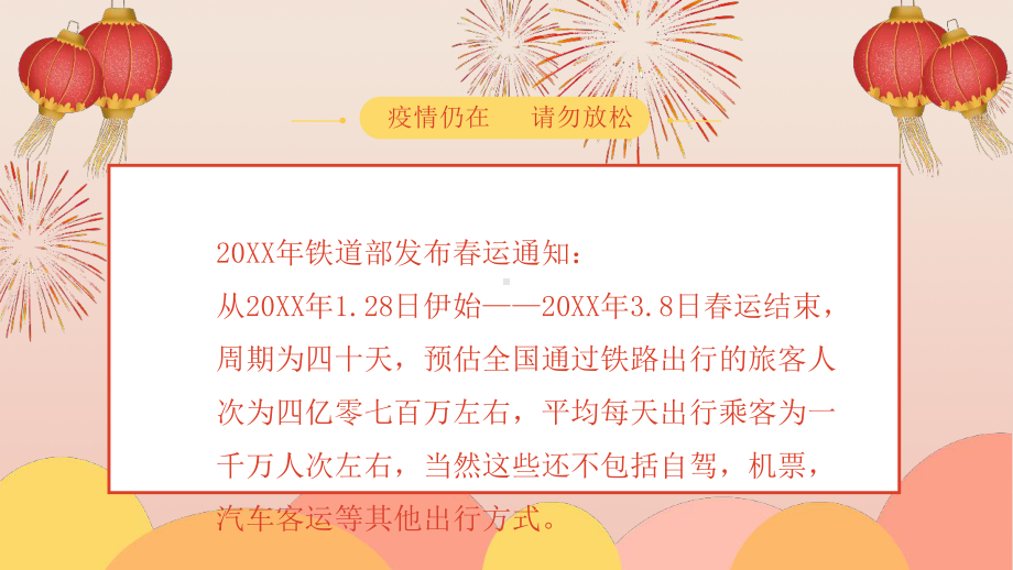 渐变简约平安春运安全防疫春运疫情防控知识PPT模板.pptx_第2页