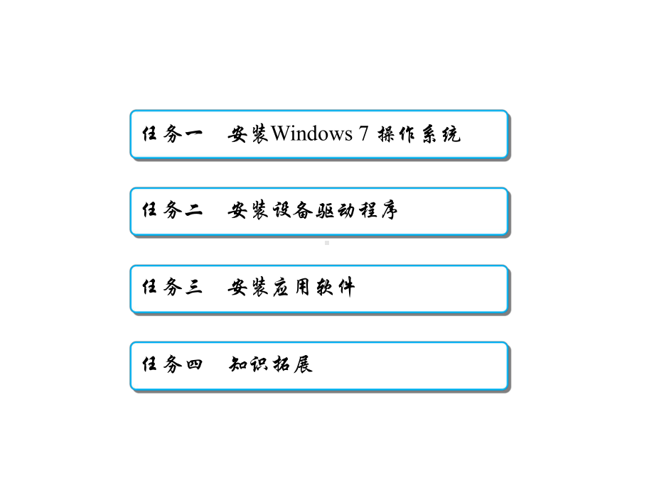 计算机组装与维护项目三-操作系统及常用软件安装课件.ppt_第3页