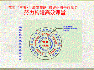 落实“三五X”教学策略-抓好小组合作学习努力构建高效课堂课件.ppt