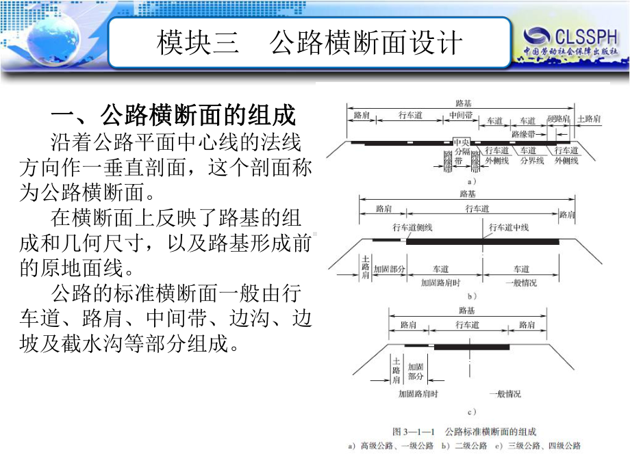 电子课件-《公路勘测及简单设计》-B12-1385-模块三-公路横断面设计.ppt_第2页