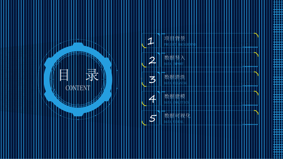 蓝色科技风数据报告PPT从0开始完成从原始数据到可视化图表分析报告的制作流程PPT课件（带内容）.ppt_第2页