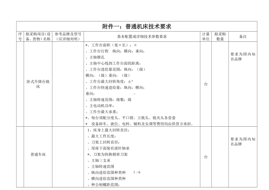 普通机床技术要求.doc_第1页