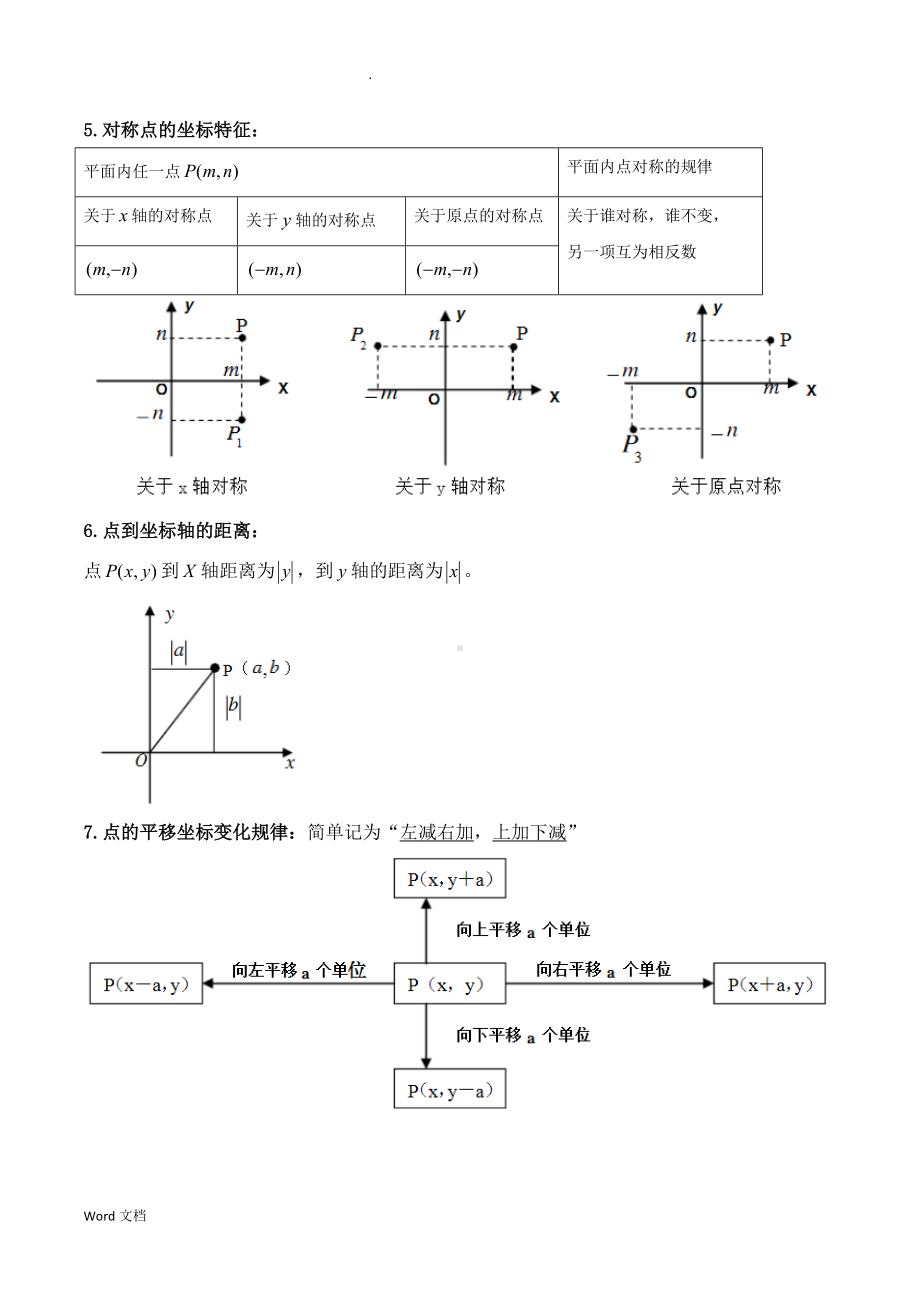 平面直角坐标系典型例题含答案.doc_第2页