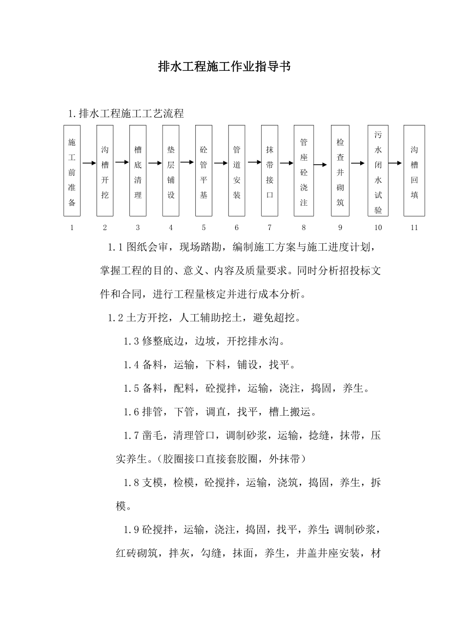 排水工程施工作业指导书.doc_第1页