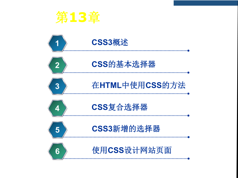 HTML第13章-CSS3的选择器课件.ppt_第1页