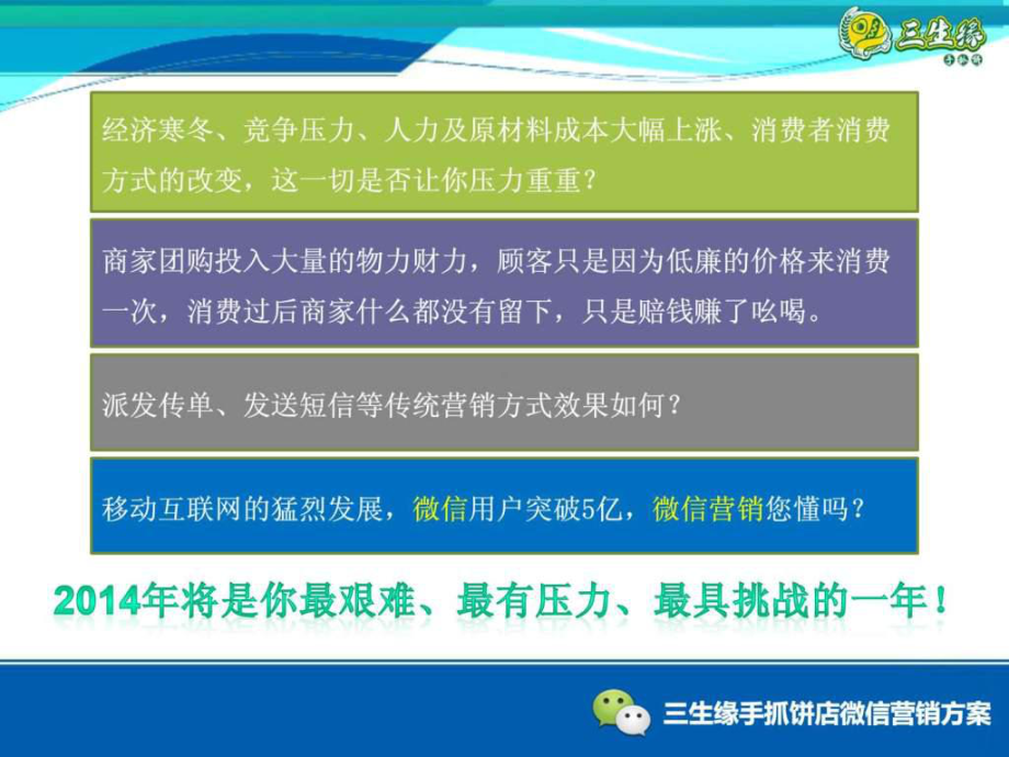 三生缘手抓饼店微信营销方案-.ppt_第2页