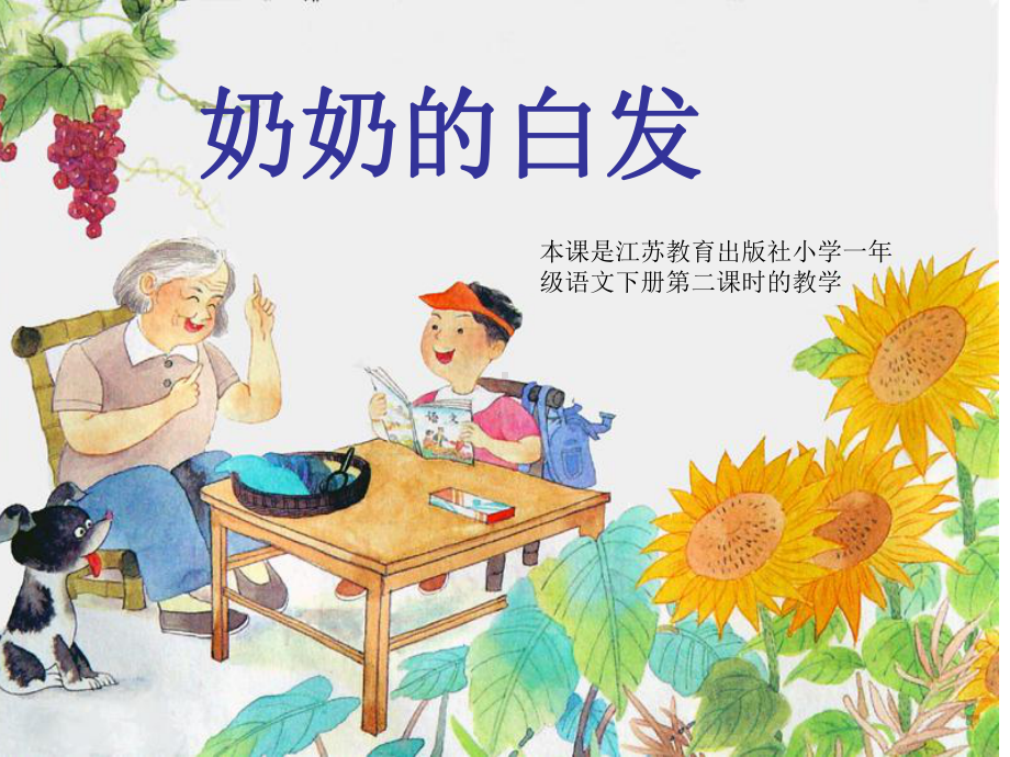 《奶奶的白发》第二课时课件.ppt_第1页