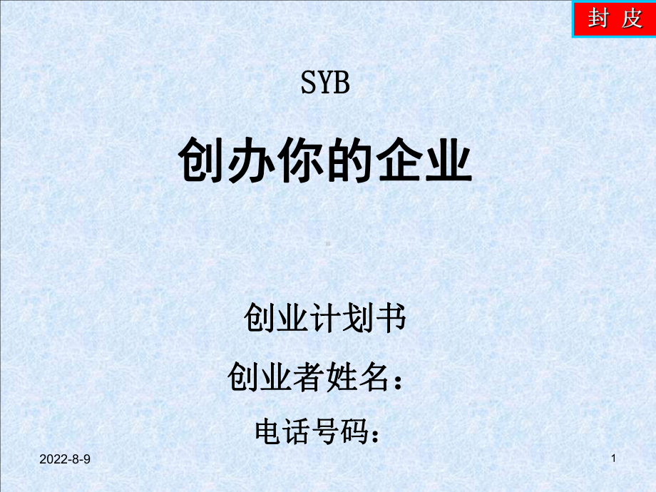 SYB第九步-计划书养鱼--副本课件.ppt_第1页