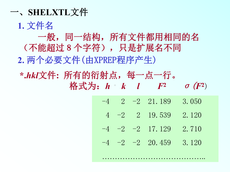 good用SHELXTL程序进行结构分析的方法课件.ppt_第3页