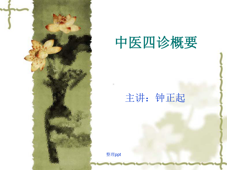 《中医四诊概要》课件.ppt_第1页