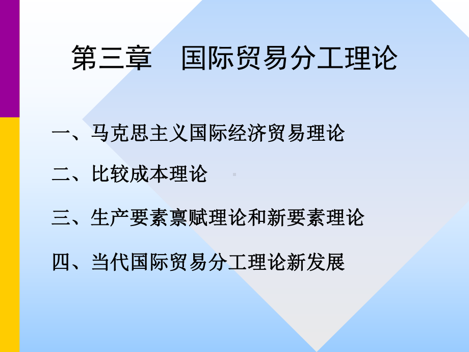 [经济学]第3章国际贸易分工理论课件.ppt_第1页