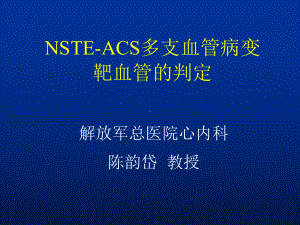 nste-acs多支血管病变靶血管的判定课件.ppt