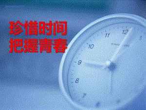 《珍惜时间-把握青春》PPT(同名116)课件.pptx