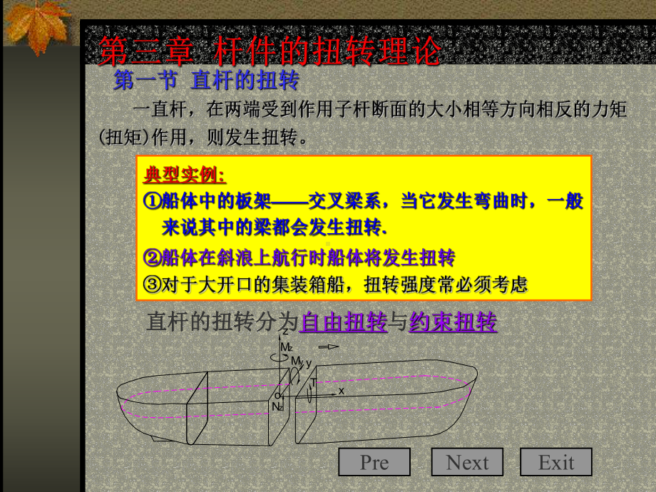 《船舶结构力学》第3章-杆件的扭转理论课件.ppt_第2页