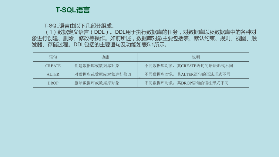 SQLServer数据库教程第5章-T-SQL语言课件.pptx_第2页